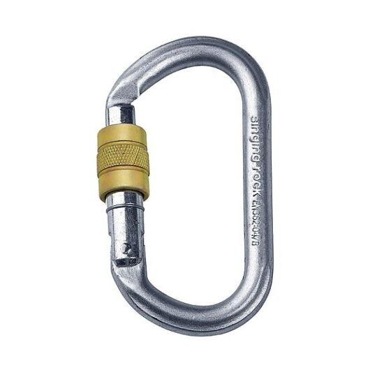 MOSQUETON ACERO OVALADO ROSCADO 30 KN K4241ZO05